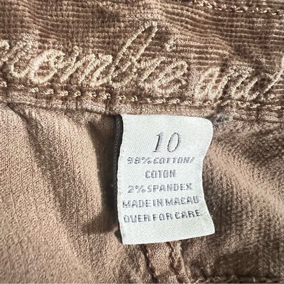 Vintage Abercrombie & Fitch Brown Corduroy Pants Low Rise Size 10 Straight Leg - Picture 10 of 13